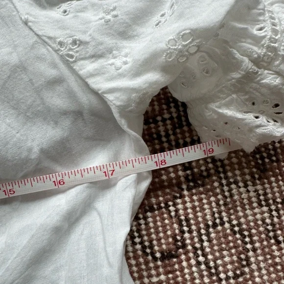 Doen x GAP White Eyelet Blouse sz S - Picture 6 of 6